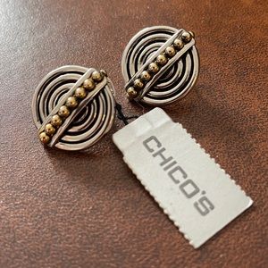 Chico’s Mixed Metal Earrings - new never worn